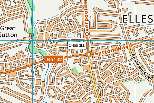 CH66 3LL map - OS VectorMap District (Ordnance Survey)