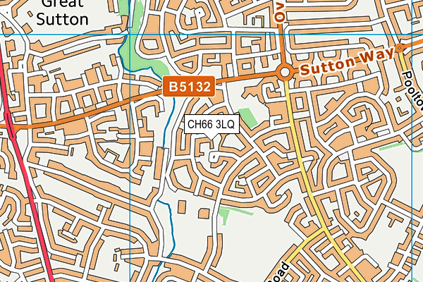 CH66 3LQ map - OS VectorMap District (Ordnance Survey)