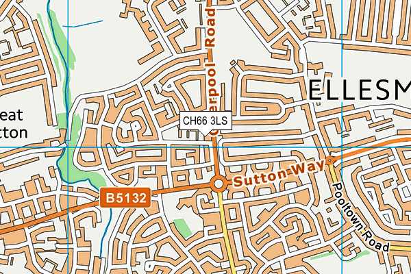 CH66 3LS map - OS VectorMap District (Ordnance Survey)