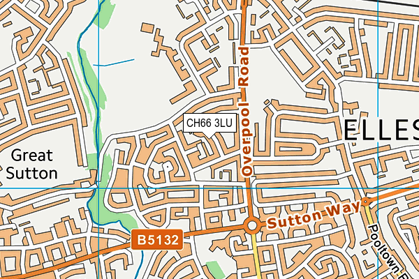 CH66 3LU map - OS VectorMap District (Ordnance Survey)