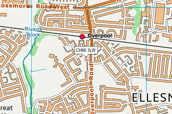 CH66 3LW map - OS VectorMap District (Ordnance Survey)