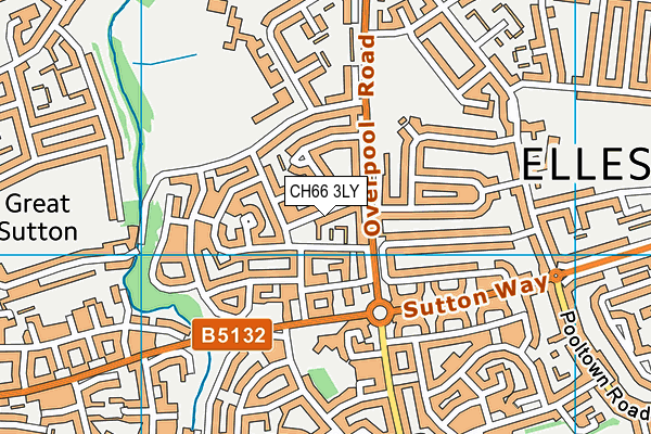 CH66 3LY map - OS VectorMap District (Ordnance Survey)