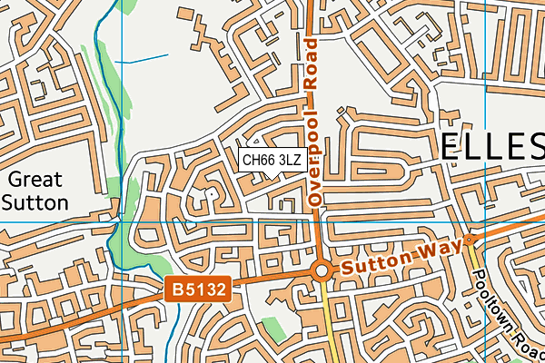 CH66 3LZ map - OS VectorMap District (Ordnance Survey)