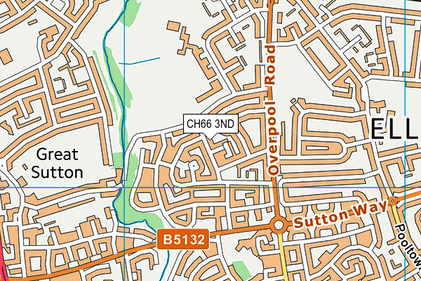 CH66 3ND map - OS VectorMap District (Ordnance Survey)