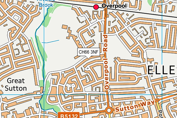 CH66 3NF map - OS VectorMap District (Ordnance Survey)