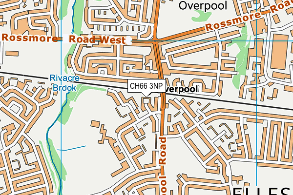 CH66 3NP map - OS VectorMap District (Ordnance Survey)