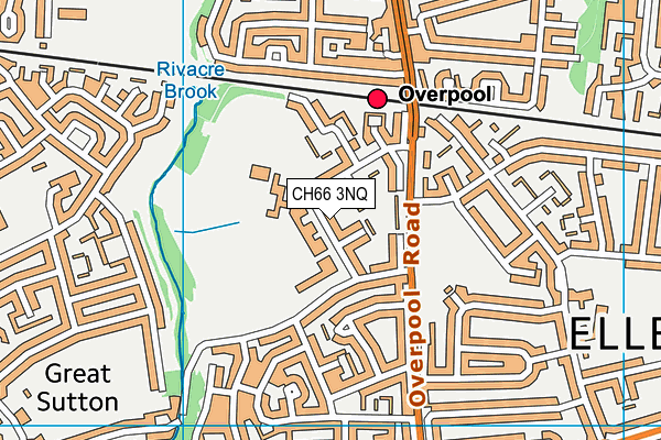 CH66 3NQ map - OS VectorMap District (Ordnance Survey)