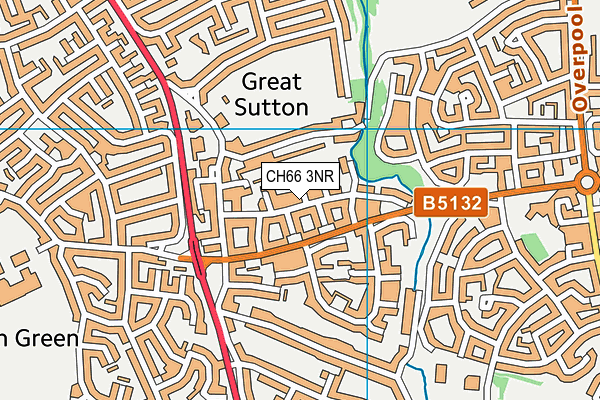 CH66 3NR map - OS VectorMap District (Ordnance Survey)