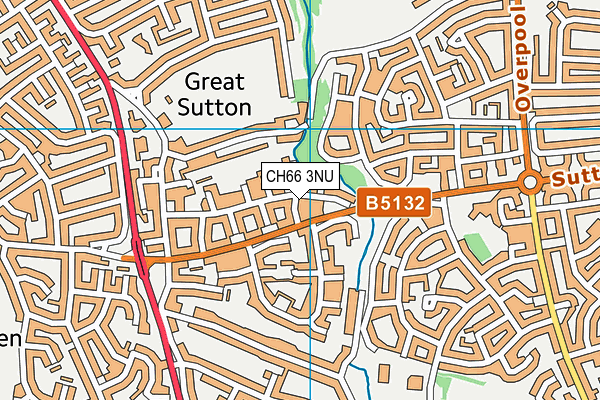 CH66 3NU map - OS VectorMap District (Ordnance Survey)