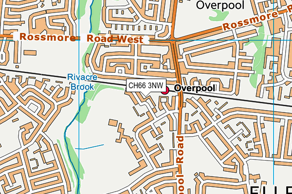 CH66 3NW map - OS VectorMap District (Ordnance Survey)