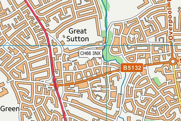 CH66 3NX map - OS VectorMap District (Ordnance Survey)