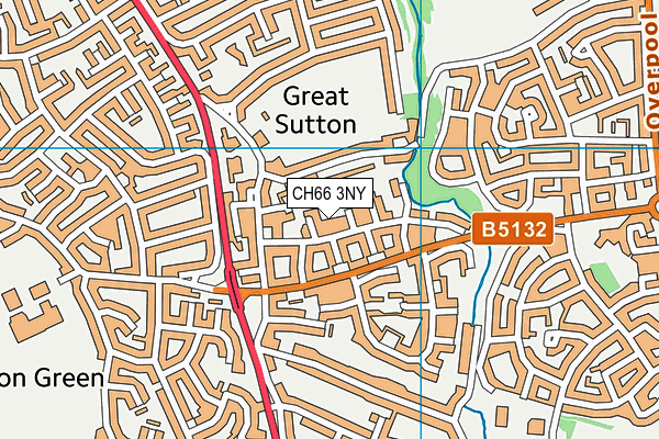 CH66 3NY map - OS VectorMap District (Ordnance Survey)