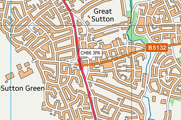 CH66 3PA map - OS VectorMap District (Ordnance Survey)