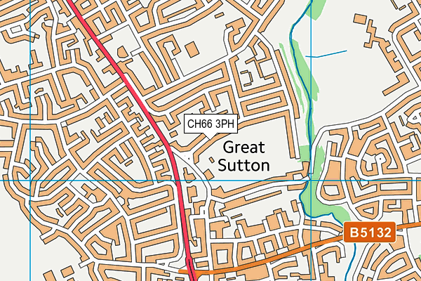 CH66 3PH map - OS VectorMap District (Ordnance Survey)