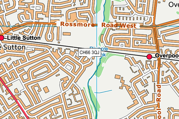 CH66 3QJ map - OS VectorMap District (Ordnance Survey)