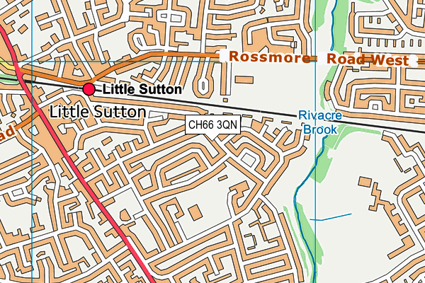 CH66 3QN map - OS VectorMap District (Ordnance Survey)