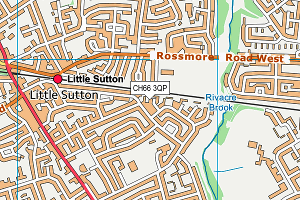 CH66 3QP map - OS VectorMap District (Ordnance Survey)