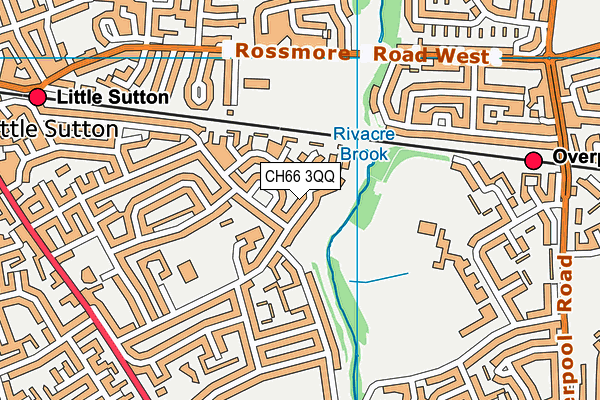 CH66 3QQ map - OS VectorMap District (Ordnance Survey)