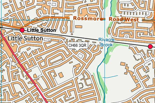 CH66 3QR map - OS VectorMap District (Ordnance Survey)