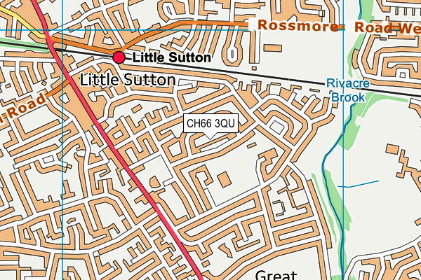 CH66 3QU map - OS VectorMap District (Ordnance Survey)