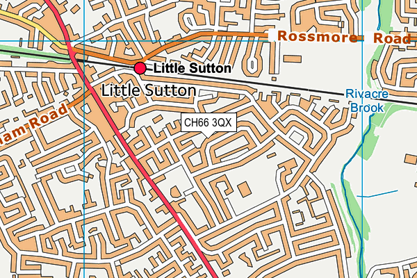 CH66 3QX map - OS VectorMap District (Ordnance Survey)