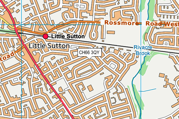 CH66 3QY map - OS VectorMap District (Ordnance Survey)