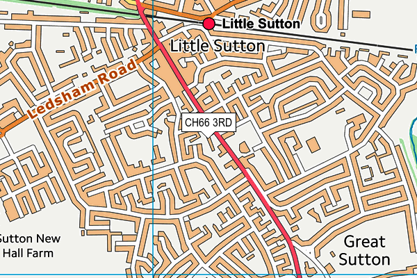 CH66 3RD map - OS VectorMap District (Ordnance Survey)