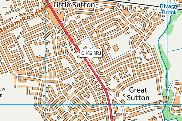 CH66 3RJ map - OS VectorMap District (Ordnance Survey)