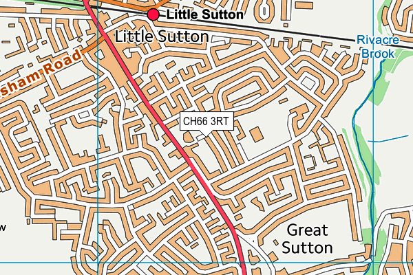 CH66 3RT map - OS VectorMap District (Ordnance Survey)