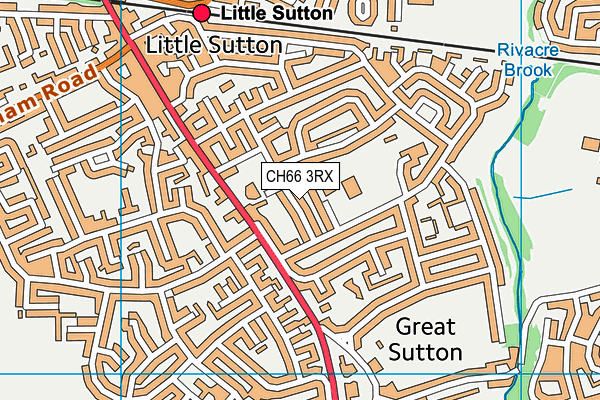 CH66 3RX map - OS VectorMap District (Ordnance Survey)