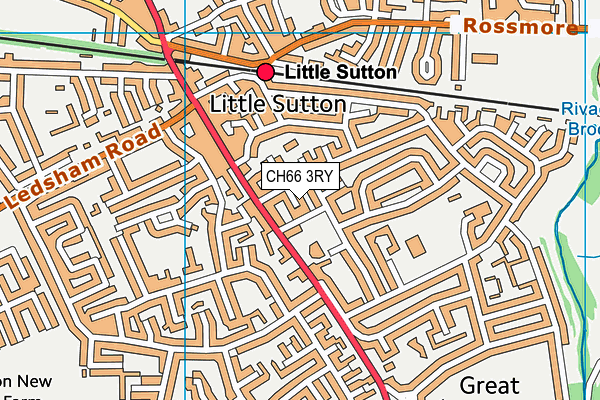 CH66 3RY map - OS VectorMap District (Ordnance Survey)