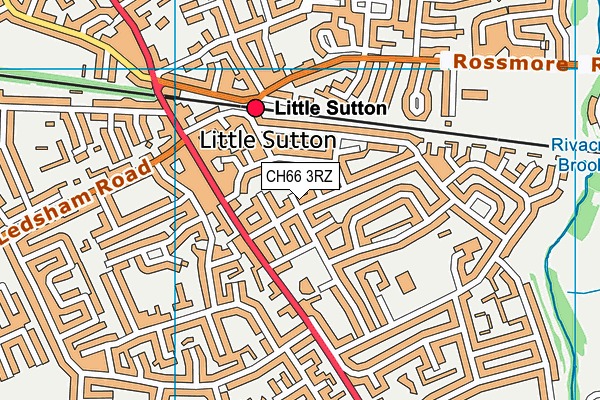 CH66 3RZ map - OS VectorMap District (Ordnance Survey)