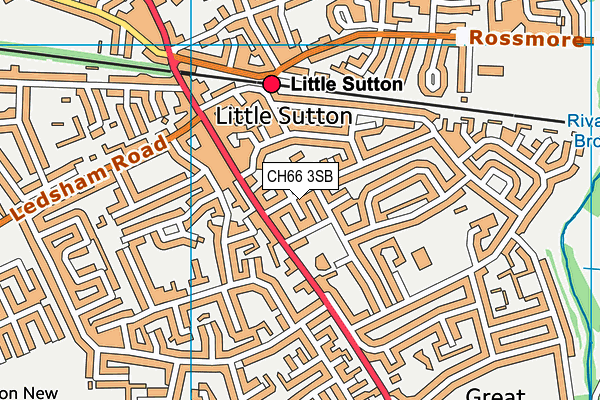 CH66 3SB map - OS VectorMap District (Ordnance Survey)