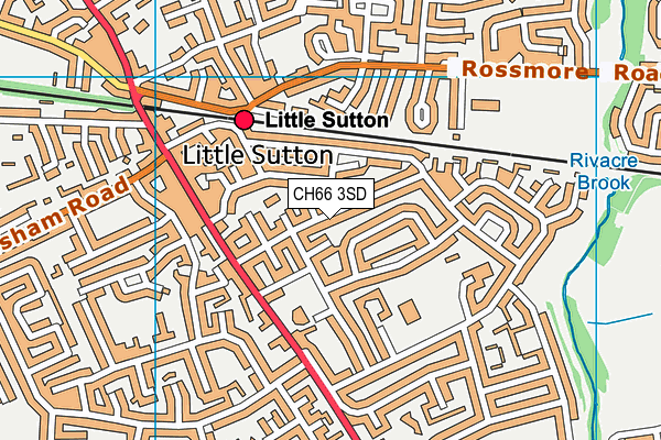 CH66 3SD map - OS VectorMap District (Ordnance Survey)