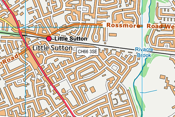 CH66 3SE map - OS VectorMap District (Ordnance Survey)