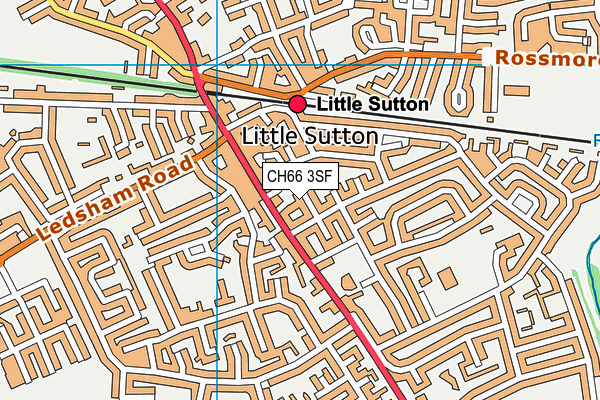 CH66 3SF map - OS VectorMap District (Ordnance Survey)