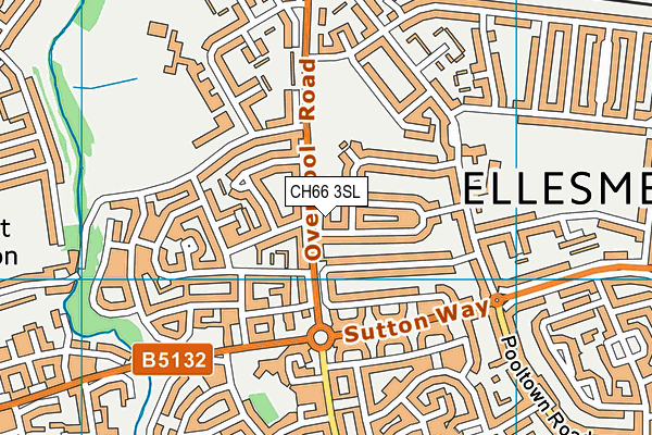 CH66 3SL map - OS VectorMap District (Ordnance Survey)