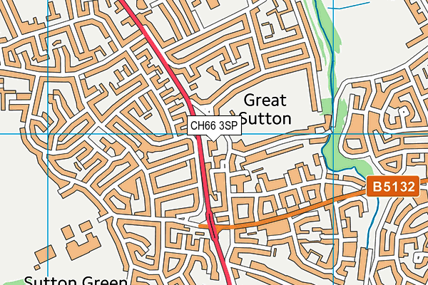 CH66 3SP map - OS VectorMap District (Ordnance Survey)