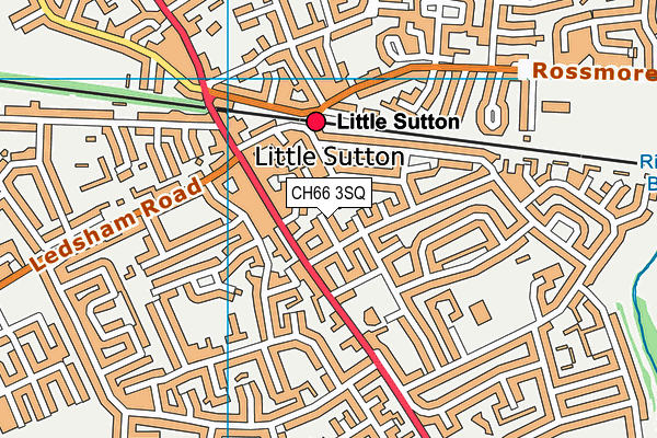 CH66 3SQ map - OS VectorMap District (Ordnance Survey)