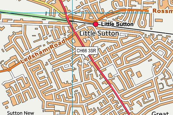 CH66 3SR map - OS VectorMap District (Ordnance Survey)