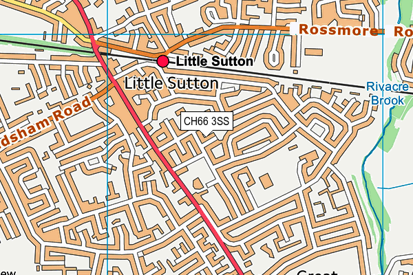 CH66 3SS map - OS VectorMap District (Ordnance Survey)