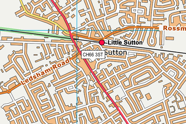 CH66 3ST map - OS VectorMap District (Ordnance Survey)