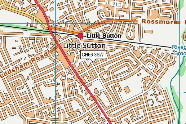 CH66 3SW map - OS VectorMap District (Ordnance Survey)