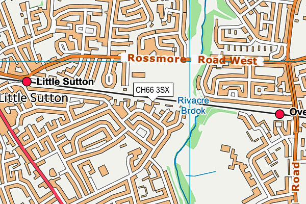 CH66 3SX map - OS VectorMap District (Ordnance Survey)