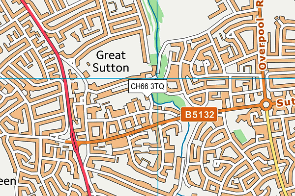 CH66 3TQ map - OS VectorMap District (Ordnance Survey)