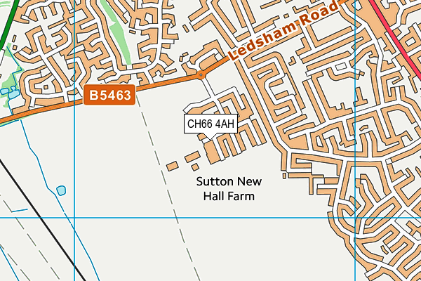 CH66 4AH map - OS VectorMap District (Ordnance Survey)