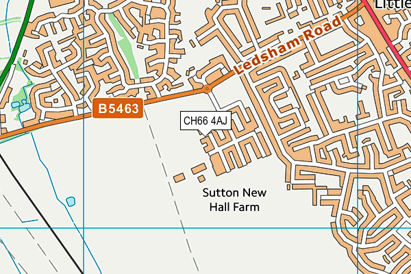 CH66 4AJ map - OS VectorMap District (Ordnance Survey)