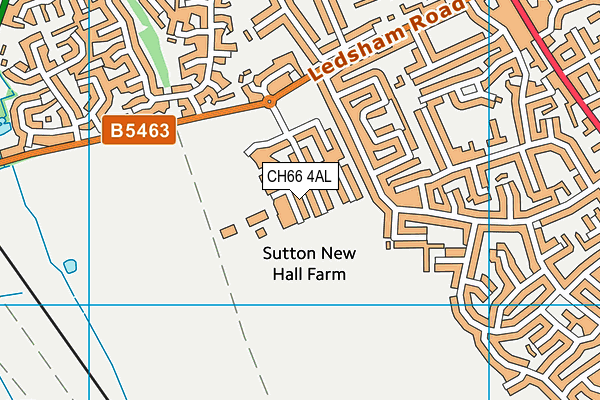 CH66 4AL map - OS VectorMap District (Ordnance Survey)