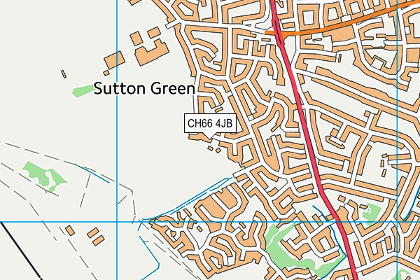 CH66 4JB map - OS VectorMap District (Ordnance Survey)