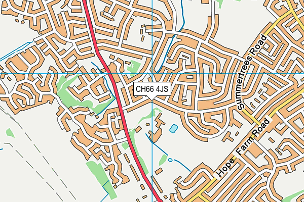 CH66 4JS map - OS VectorMap District (Ordnance Survey)